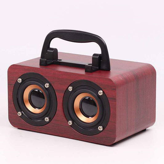 Portable Outdoor Wooden Wireless Bluetooth Speaker for Music globalswanky 01