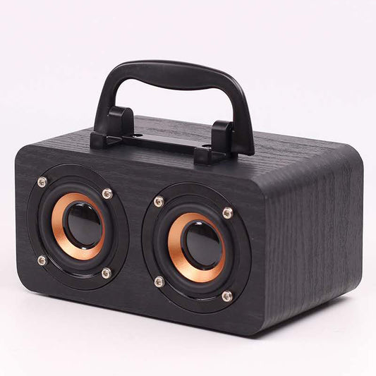 Portable Outdoor Wooden Wireless Bluetooth Speaker for Music globalswanky 02
