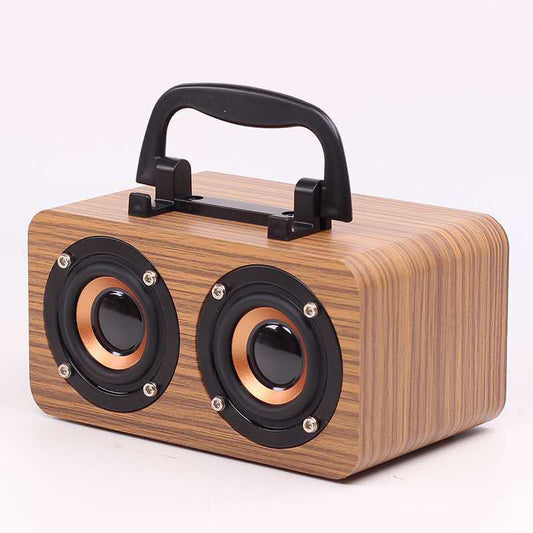 Portable Outdoor Wooden Wireless Bluetooth Speaker for Music globalswanky 04