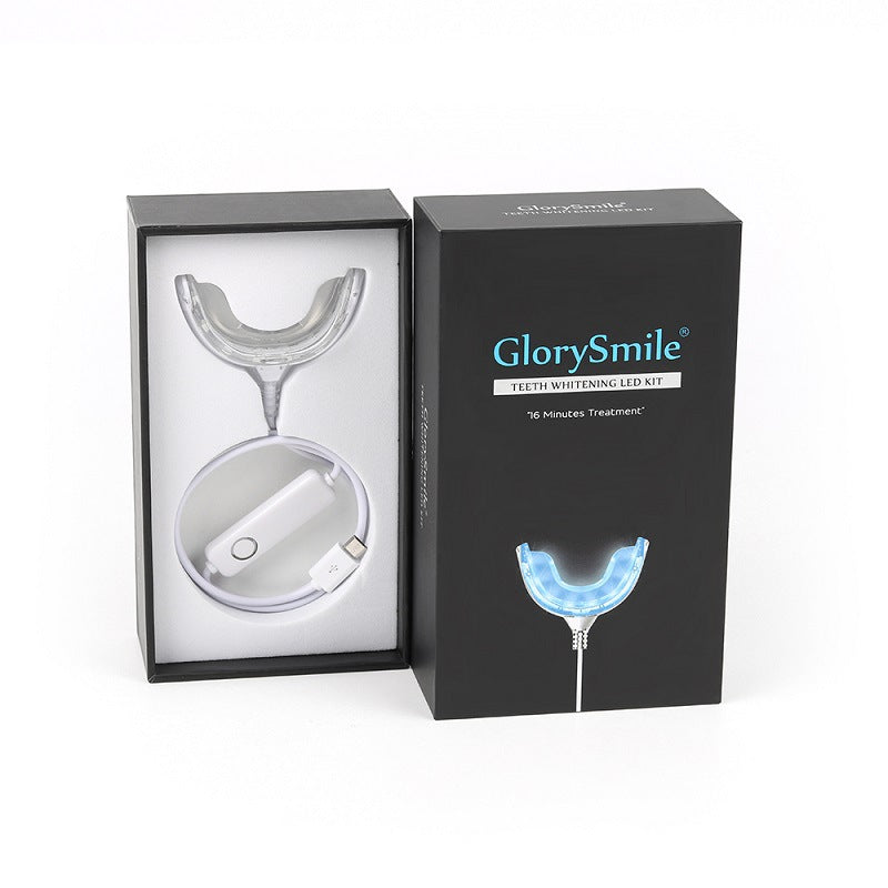 Portable Teeth Whitening Kit With LED Light and Gel Care Use globalswanky 01
