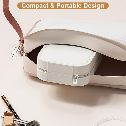 Portable Travel Makeup Bag with LED Mirror, 3 Color Light globalswanky 03