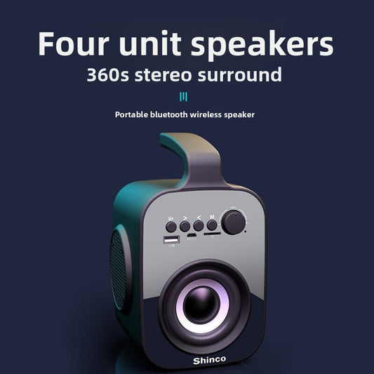 Portable Wireless Bluetooth Speaker Compact Audio Device global-swanky- 2