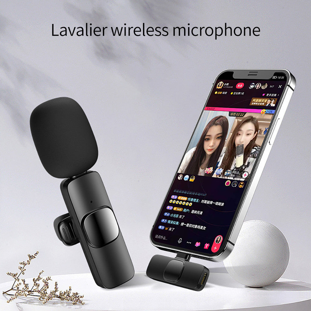 Portable Wireless Lavalier Mic for Audio & Video Recording globalswanky 01