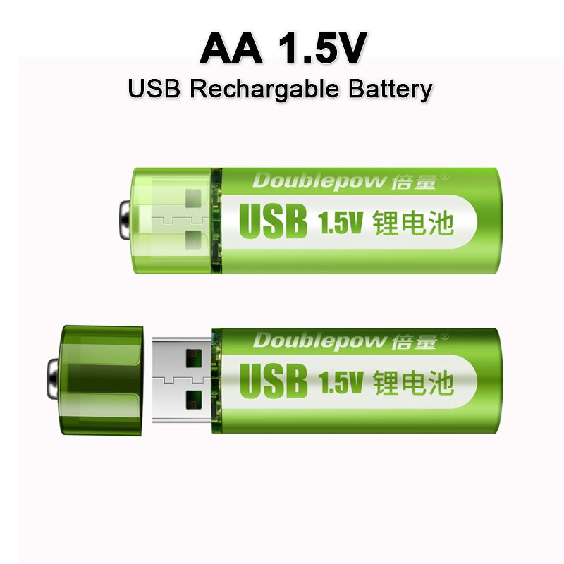 Power Your Devices with No. 5 & No. 7 USB Rechargeable Lithium AA Battery Global swanky 1