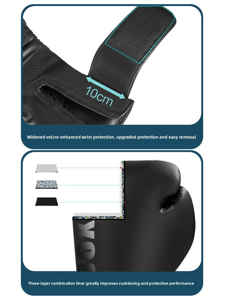 Professional Boxing Training Gloves Comfortable Wrist Support global-swanky 3