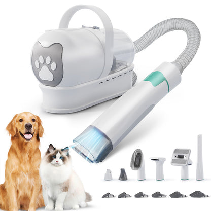 Professional Pet Grooming Vacuum Trimmer Set for Home Use globalswanky 01