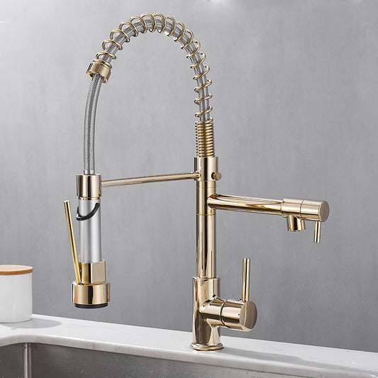 Pull Out Kitchen Faucet with Dual Handle for Daily Sink Use Global  Hello swanky 1