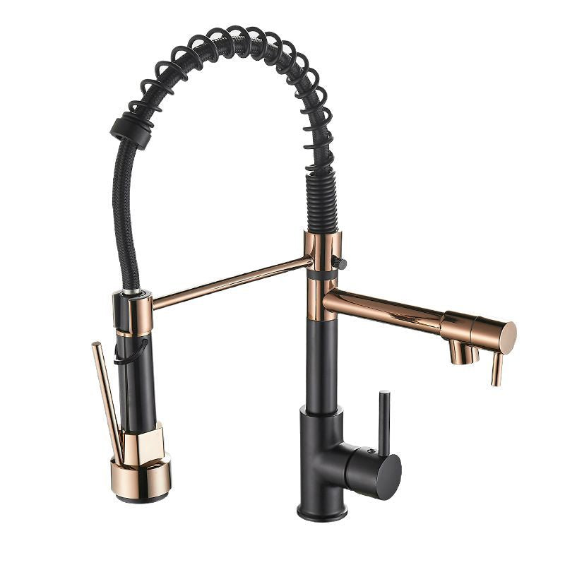 Pull Out Kitchen Faucet with Dual Handle for Daily Sink Use Global  Hello swanky 3