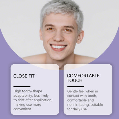 Purple Teeth Whitening Strips for Daily Teeth Cleaning Care globalswanky 01\3