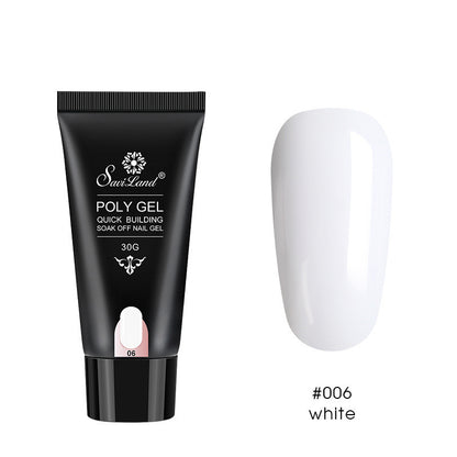 Quick Extension Crystal Gel Nail Set for Long-Lasting Shine globalswanky 02