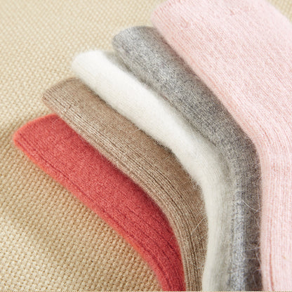Rabbit Wool Blend Fleece Lined Winter Socks Warm Daily Wear globalswanky 03