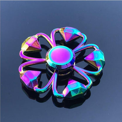 Rainbow Metal Fidget Spinner EDC Finger Focus Toy for Kids globalswanky 02