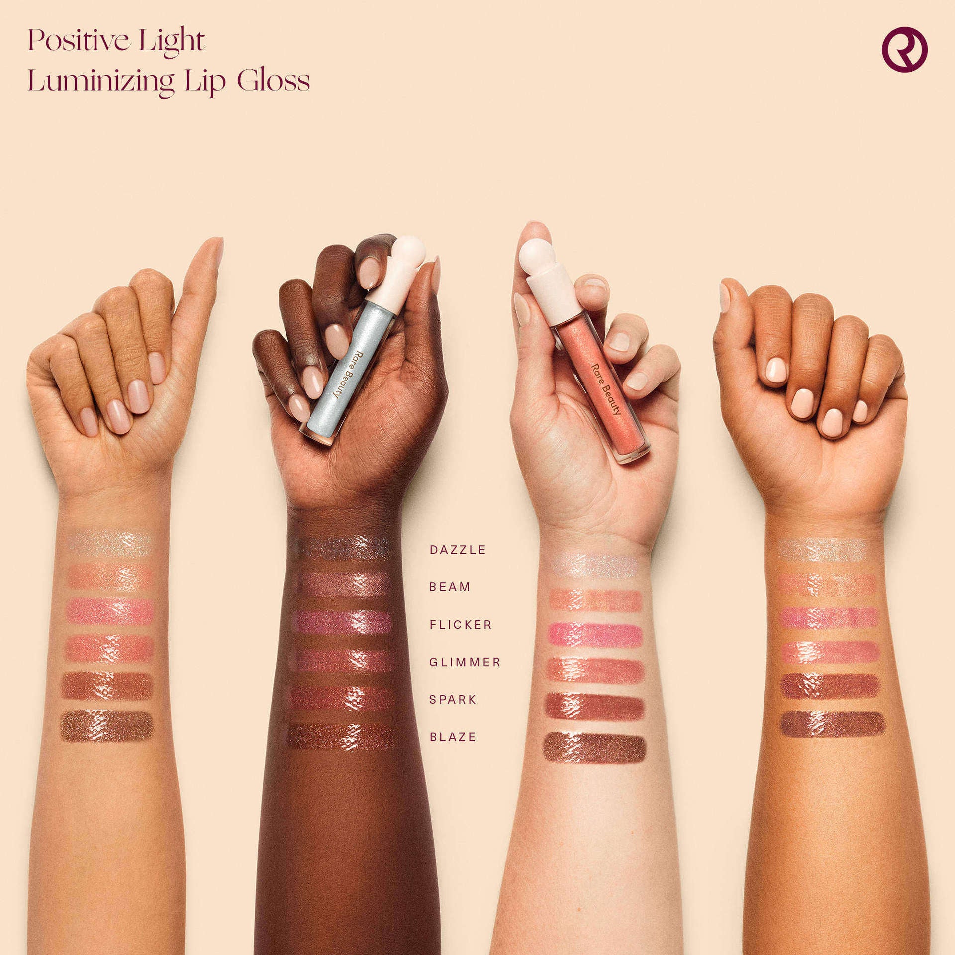 Rare Beauty Positive Light Lip Gloss with Sparkling Shimmer globalswanky 02