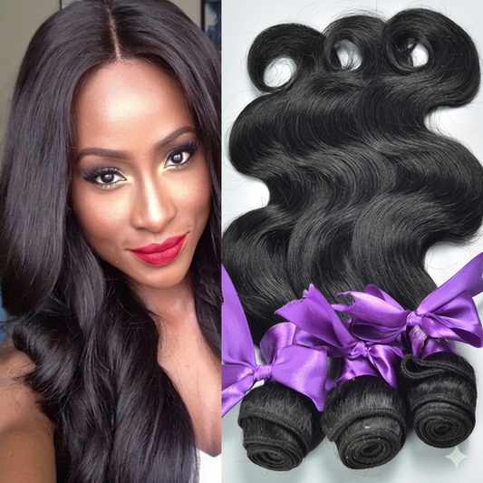 Real Hair Wig Body Wave Human Hair Weaves Natural & Jet Black
global-swanky 1