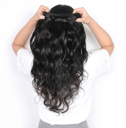 Real Hair Wig Body Wave Human Hair Weaves Natural & Jet Black
global-swanky 3