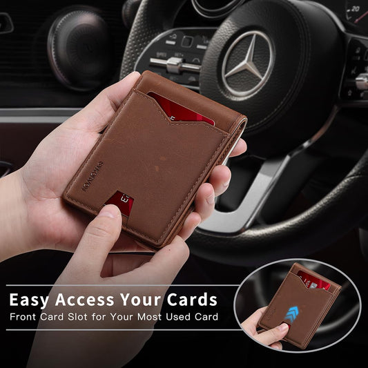 Real Leather Wallet Men Slim Bifold Minimalist RFID Design
global-swanky 1