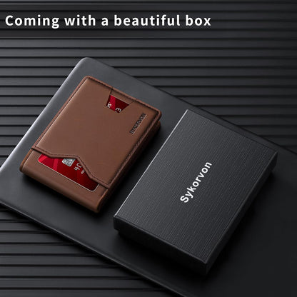 Real Leather Wallet Men Slim Bifold Minimalist RFID Design
global-swanky 3
