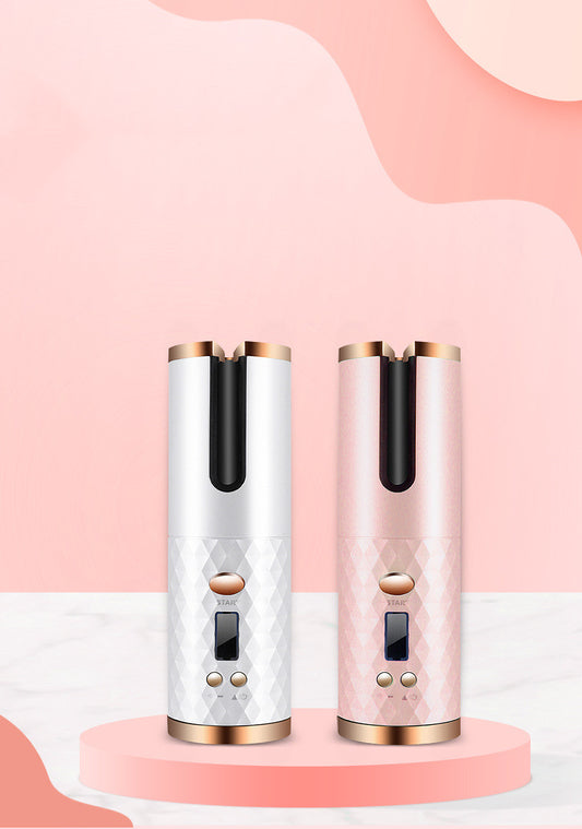 Rechargeable Automatic Hair Curler for Women with LCD Display globalswanky 02