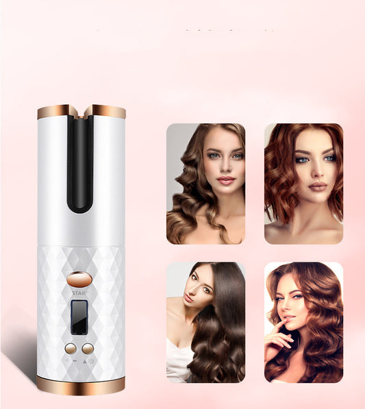 Rechargeable Automatic Hair Curler for Women with LCD Display globalswanky 03