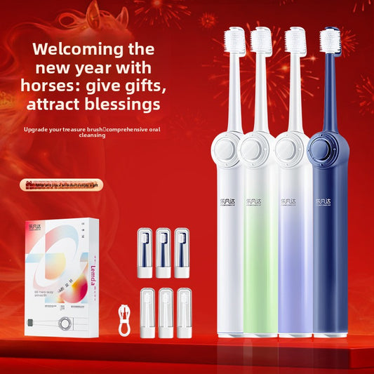 Rechargeable Electric Toothbrush Soft Bristles Gentle Care global-swanky 1