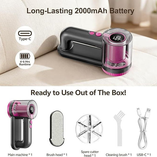 Rechargeable Fabric Shaver Digital Display for Clothes Care global-swanky 3