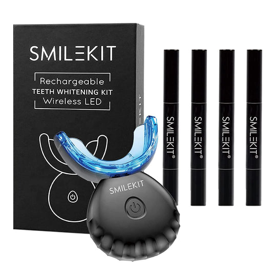 Rechargeable Teeth Whitening Light Kit for Bright Smile Care globalswanky 01