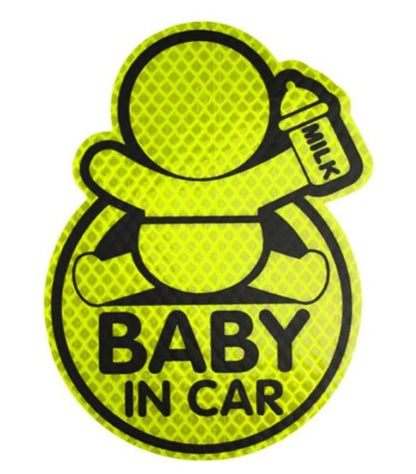Reflective Car Stickers Baby in Car Safety Warning Decals Kit Global swanky 3