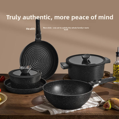 Removable Combination Nonstick Cookware Set Home Cooking globalswanky 01