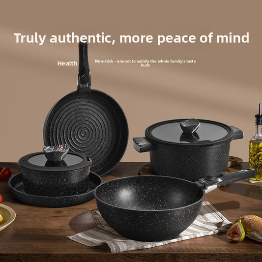 Removable Combination Nonstick Cookware Set Home Cooking globalswanky 01