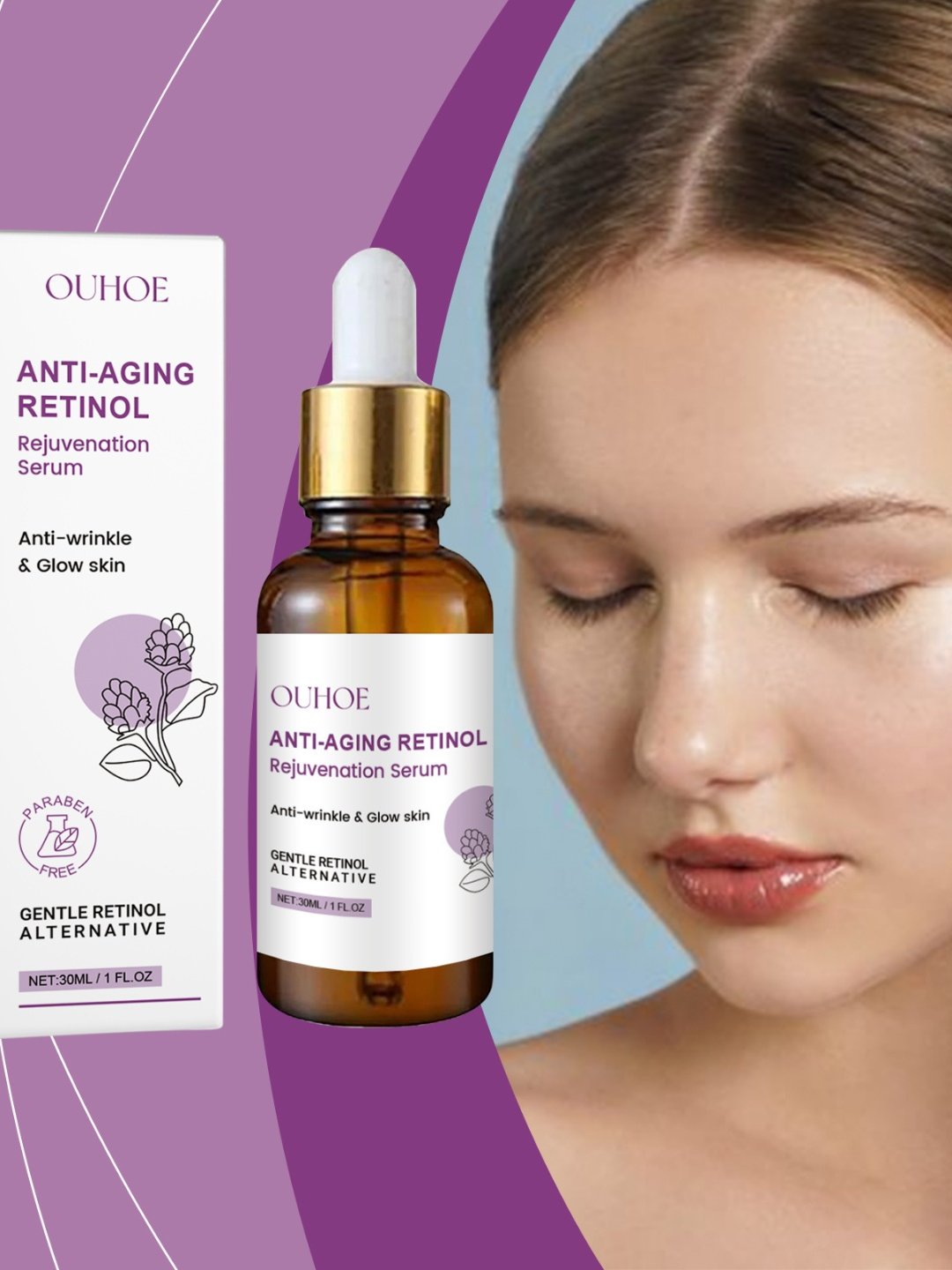 Retinol Facial Serum for Smooth Daily Face Skin Care Routine globalswanky 02