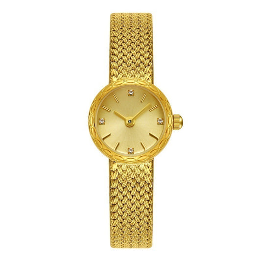  Retro Copper Mesh Women’s Mini Gold Watch – Vintage Elegance
global-swanky 3