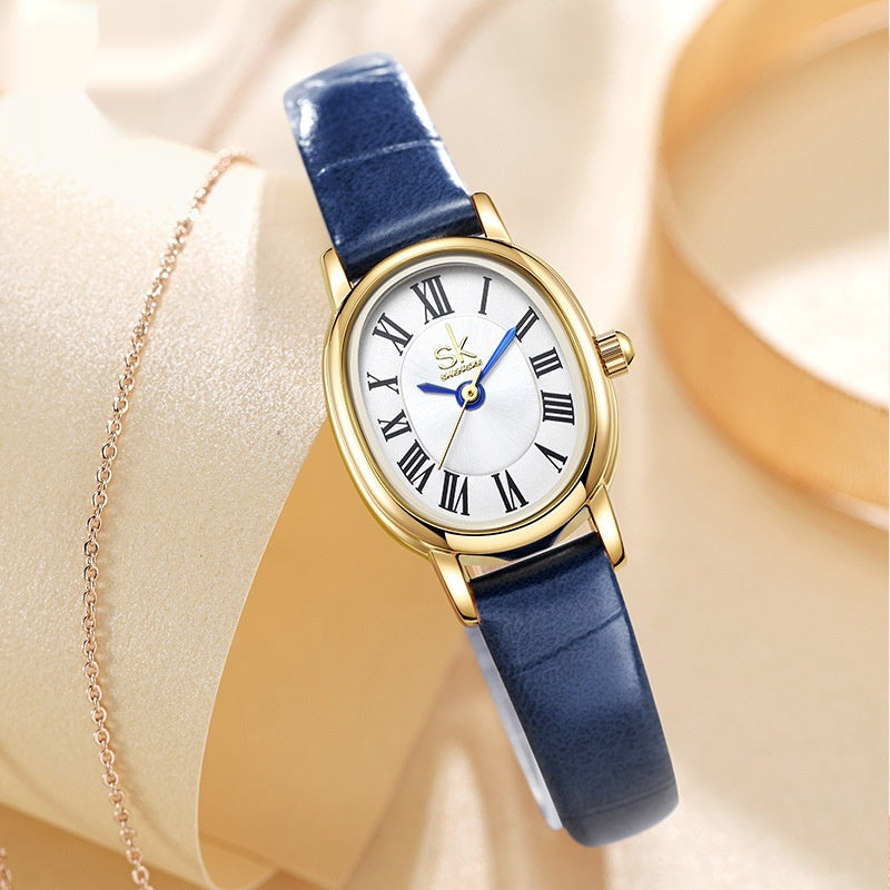Retro Oval Leather Belt Quartz Watch for Timeless Fashion
global-swanky 1