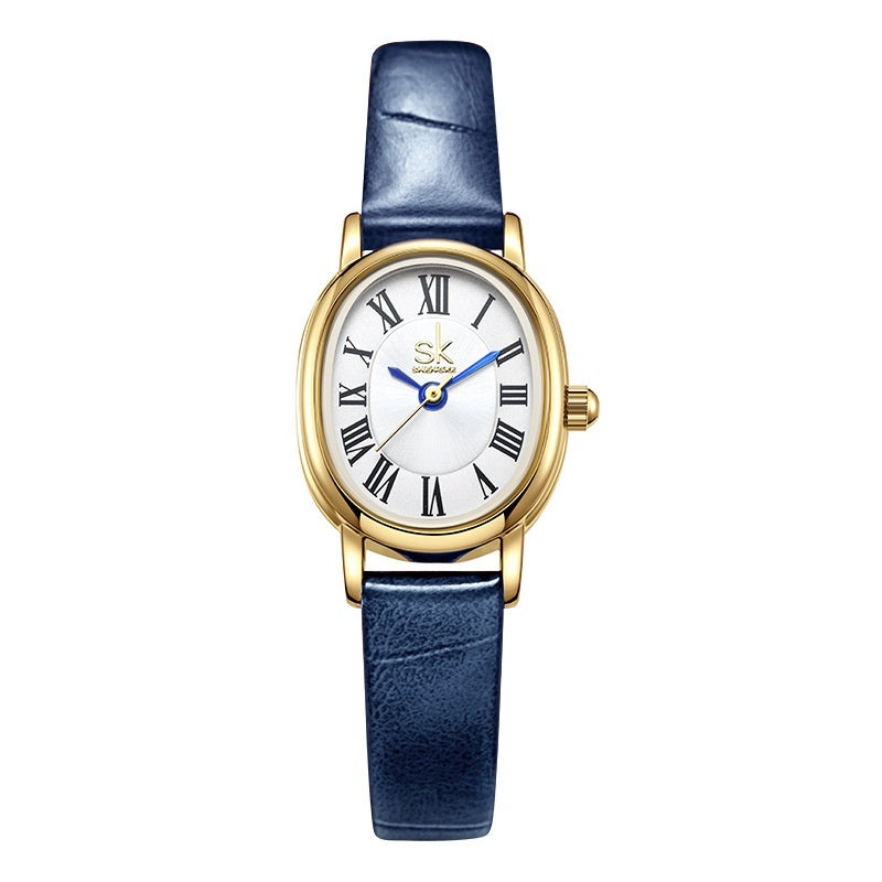 Retro Oval Leather Belt Quartz Watch for Timeless Fashion
global-swanky 2