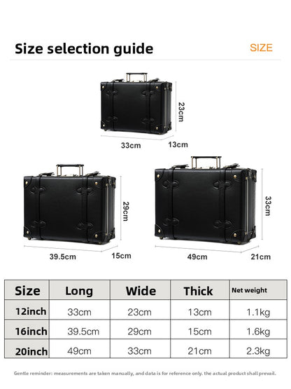Retro Style Leather Look Suitcase Storage Box for Storage globalswanky 03