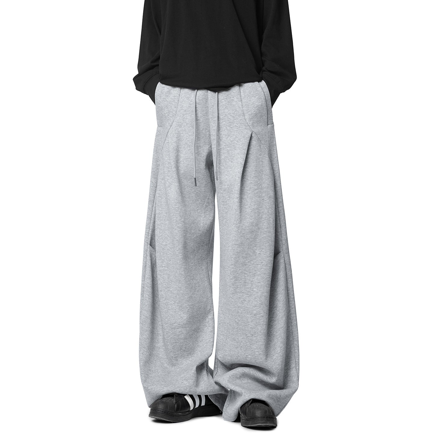 Retro Wide Leg Sweatpants for Women Soft Lounge Daily Wear globalswanky 02