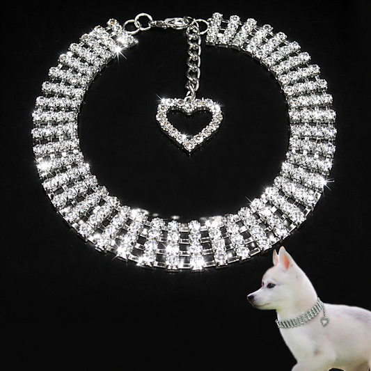 Rhinestone Pet Collar – Four-Row Heart-Shaped Chain for Pets
global-swanky-1