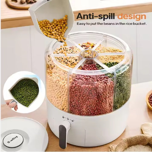  Rice Storage Containers Food Grain Cereal Bins for Pantry Use GLOBAL SWANKY 2