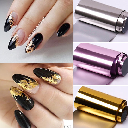 Rose Gold Nail Star Paper Transfer Sticker Creative Design globalswanky 01