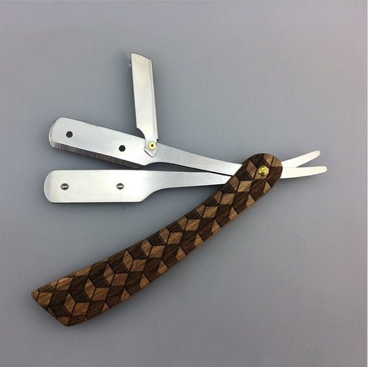 Rosewood Razor Double Sided Knife Holder Barber Shaving Tool globalswanky 03