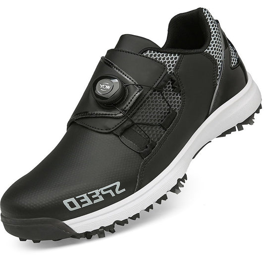  Rotating Buckle Golf Shoes with Removable Spikes Comfort /global-swanky 1
