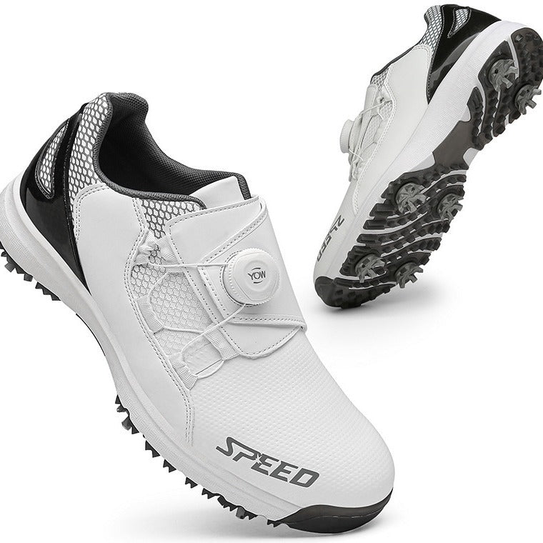  Rotating Buckle Golf Shoes with Removable Spikes Comfort /global-swanky 3