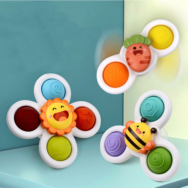 Rotating Flowers Baby Bath Spinning Top Toy for Kids Bath Fun globalswanky 01