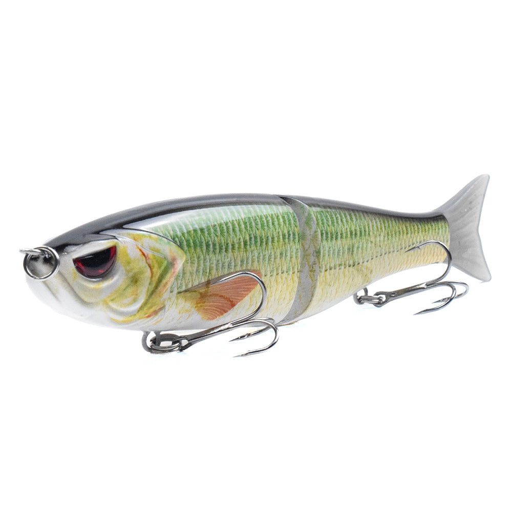 S-style Swimming Soft Tail Two-section Lure Global swanky 1