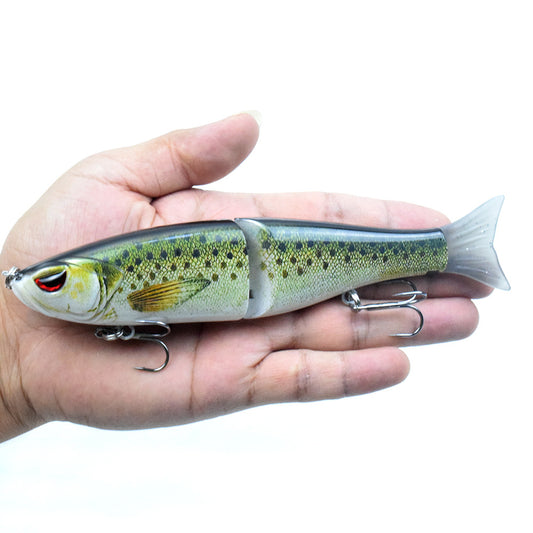 S-style Swimming Soft Tail Two-section Lure Global swanky 2