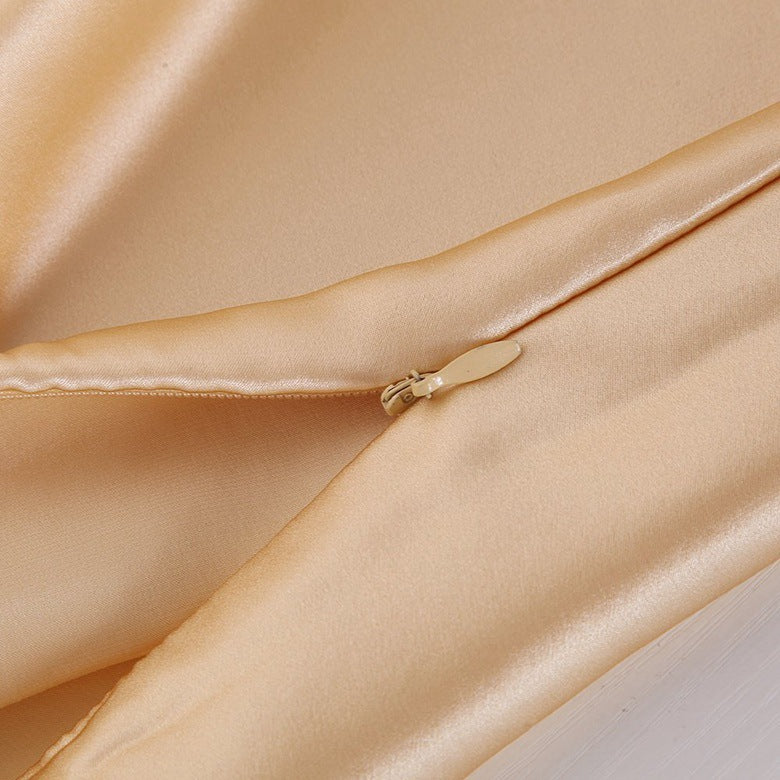 Satin Solid Color Pillowcase Simulation Silk Ice Silk Single
global-swanky 2