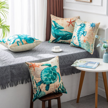 Sea Turtle Printed Cushion Covers  Stylish Throw Pillow Cases
lobal-swanky 2