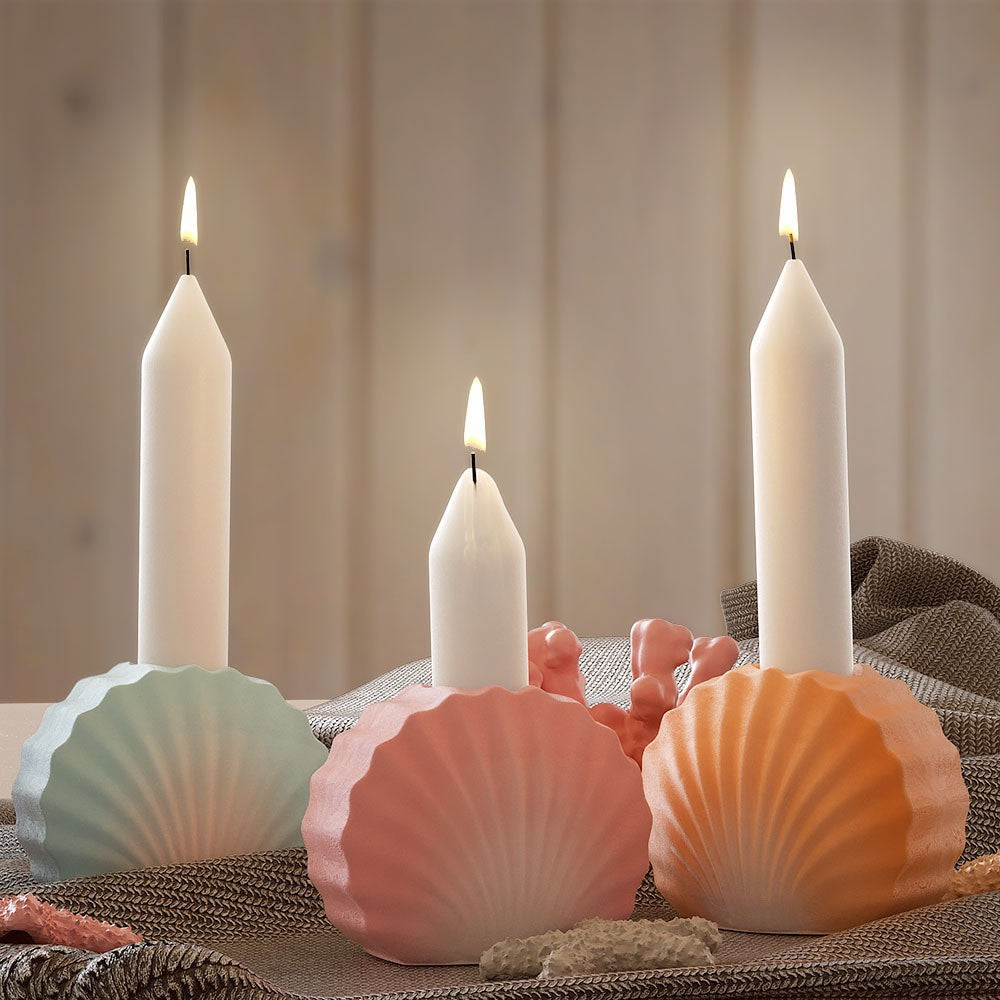 Shell Silicone Mold for DIY Candles and Coastal Craft Decor Globall Swanky 3