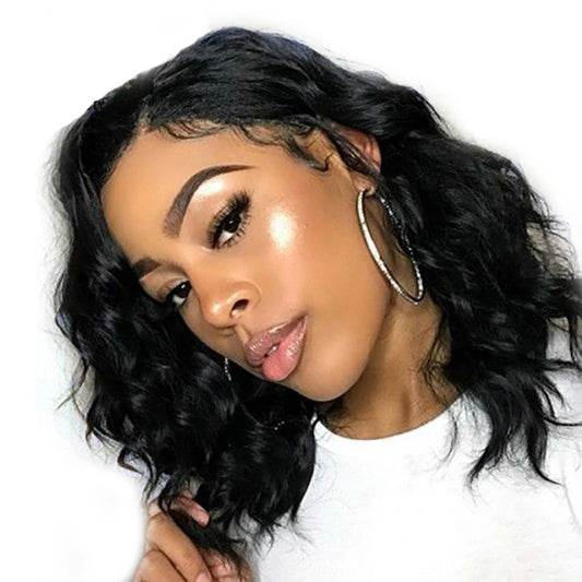 Short Curly Synthetic Wig With Adjustable Net for Comfort Global Swanky 02