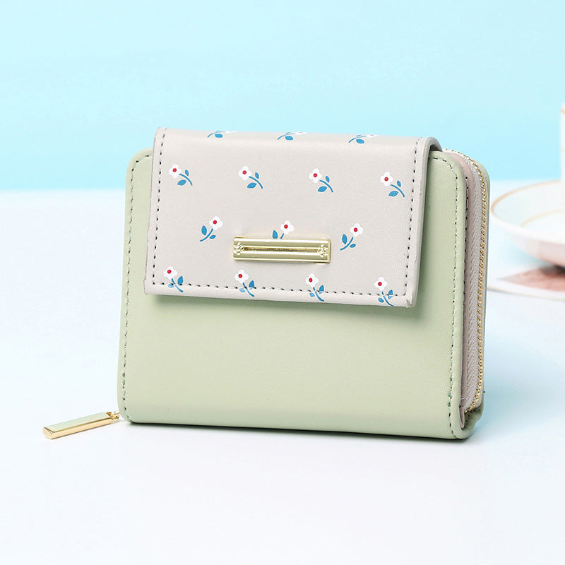 Short Women Wallets With Splicing Print & Coin Purse Space Bag Global swanky 2