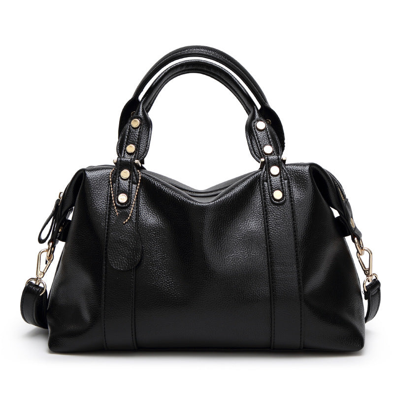 Shoulder Bag Retro Boston Handbag for Women Personalized Look Global swanky 3